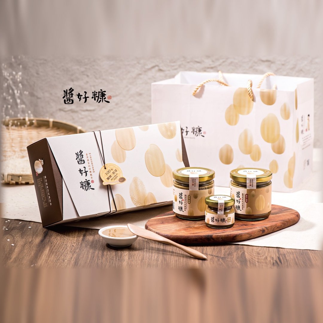 【好糠产品】云林十大伴手礼-酱好糠礼盒组 - 果酱/抹酱 - 其他材质 卡其色