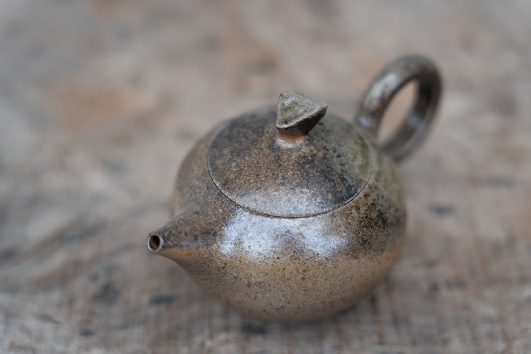 柴烧茶壶 - 茶具/茶杯 - 陶 卡其色