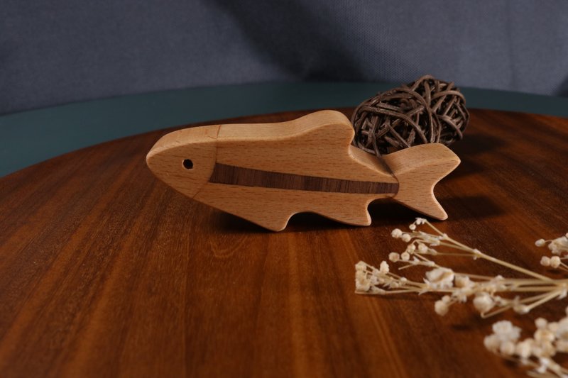 疗愈系木偶 x 心愈伙伴 - 台湾马口鱼 - 玩偶/公仔 - 木头 白色