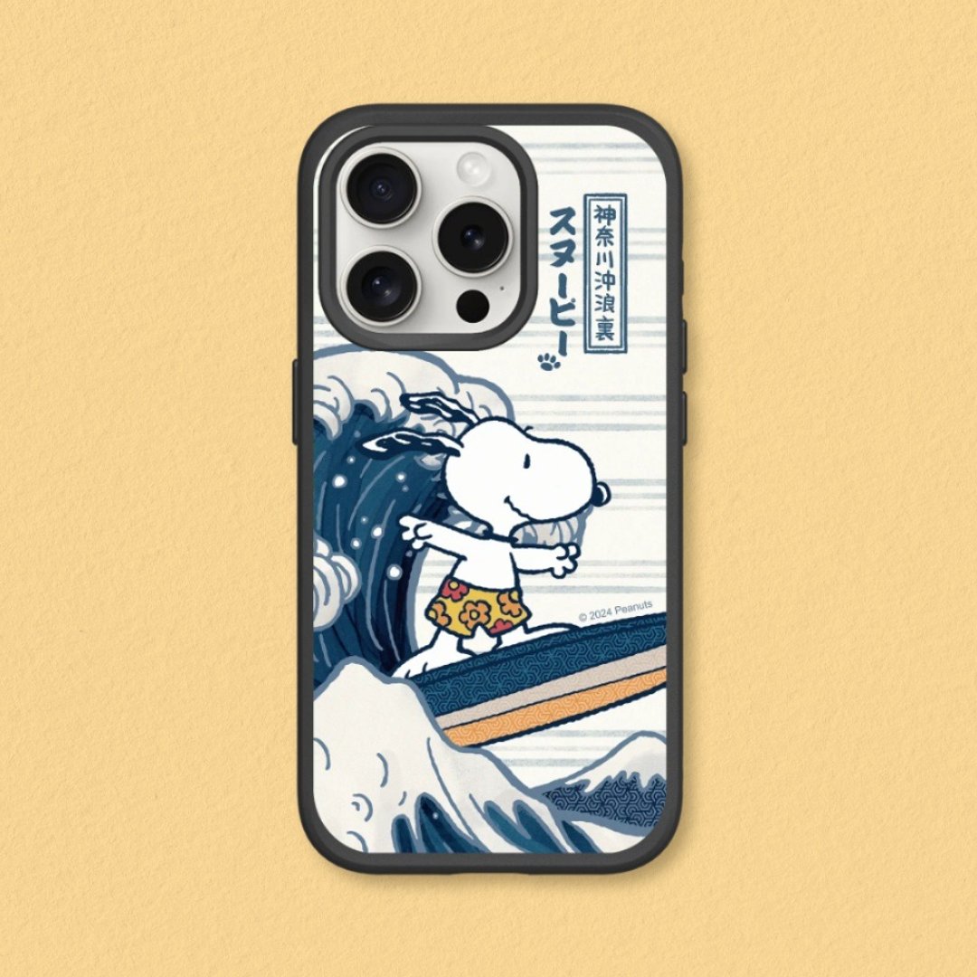 SolidSuit手机壳∣史努比X顶尖艺术大师/神奈川冲浪里 for iPhone - 手机壳/手机套 - 塑料 多色