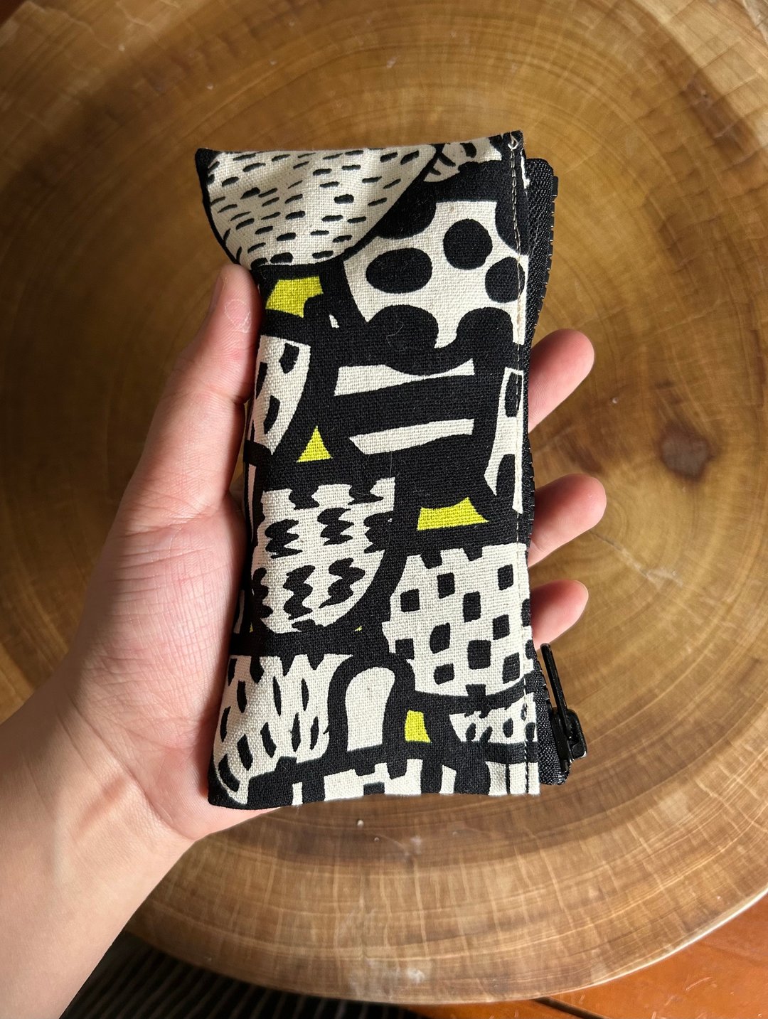 粗线   纯手工拉链袋 收纳袋   Weimom's 台湾制造手作 - 收纳用品 - 棉 黑色
