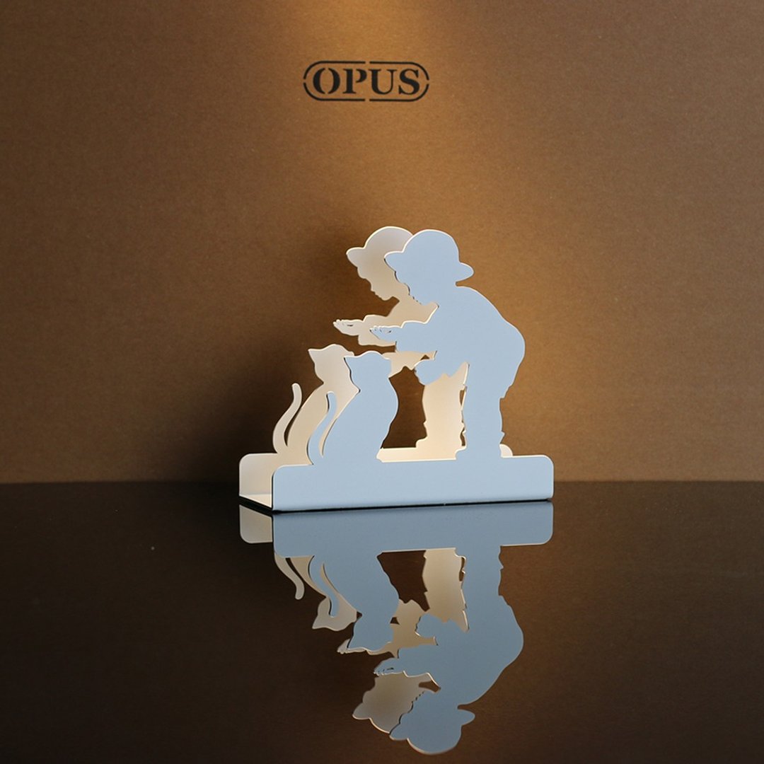 【OPUS东齐金工】童伴 - 信件架(白)/欧式铁艺餐巾座/口罩收纳架 - 收纳用品 - 其他金属 白色