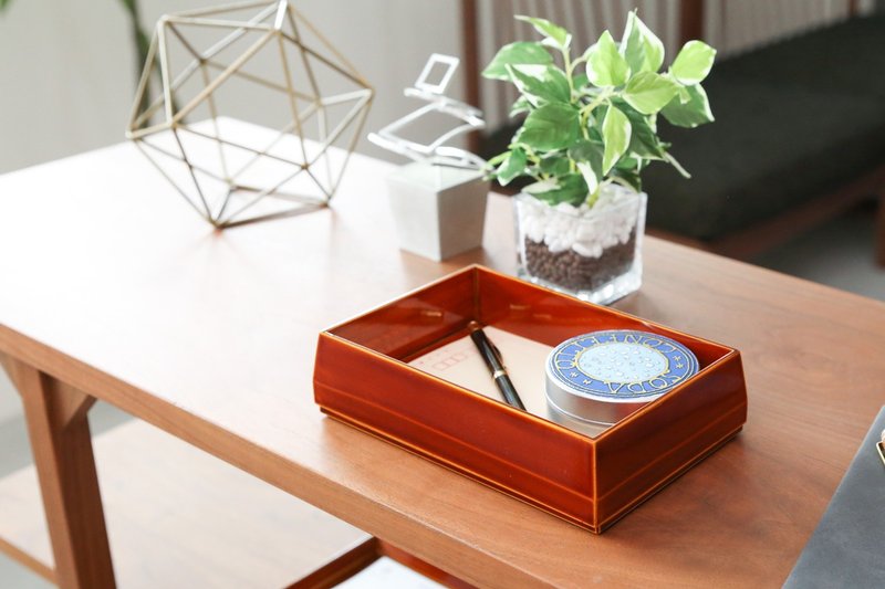 飞驒春庆 福寿漆器店 小物收纳盒 - 收纳用品 - 木头 咖啡色