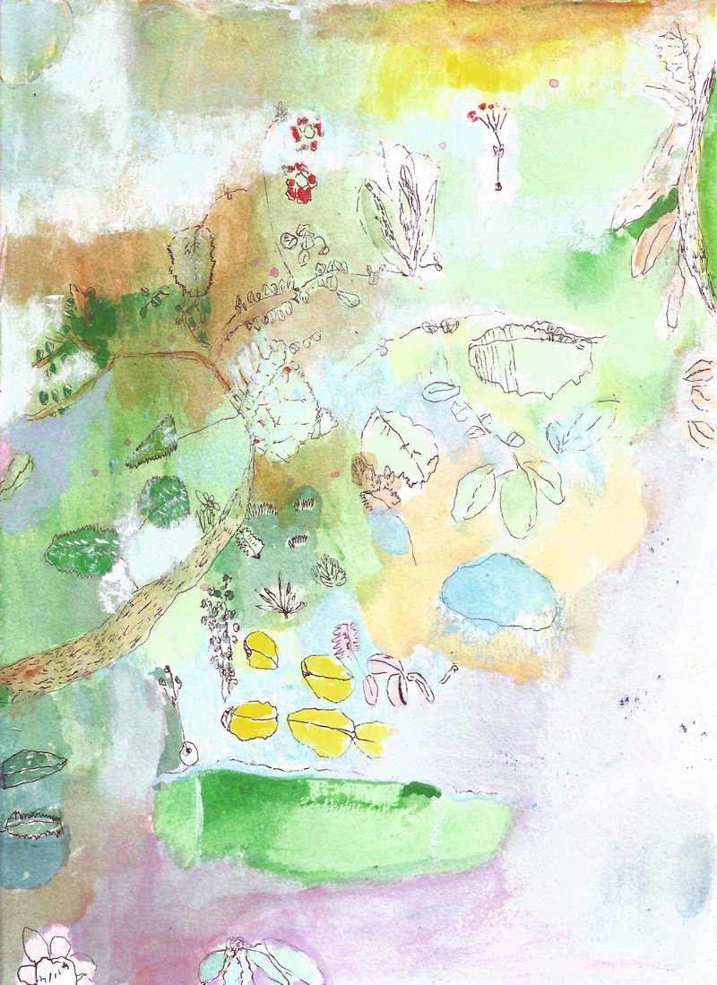 绘画作品--盛夏的姿态 插画 - 海报/装饰画/版画 - 棉．麻 