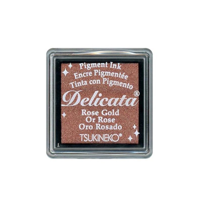 【TSUKINEKO 日本月猫】 闪光迷你印台 玫瑰金 (DES-357) - 印章/印台 - 其他材质 粉红色