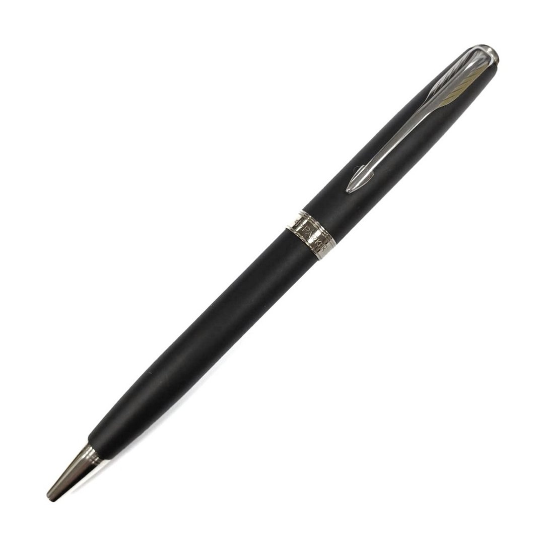 PARKER 商籁系列 黯黑白夹 原子笔 - 圆珠笔/中性笔 - 其他金属 黑色