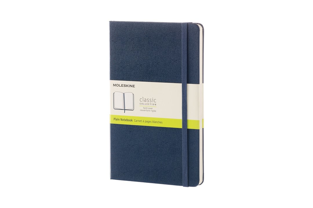 _勿上架_MOLESKINE 经典宝蓝色硬壳笔记本 - L - 空白 - 烫金服务 - 笔记本/手帐 - 纸 蓝色