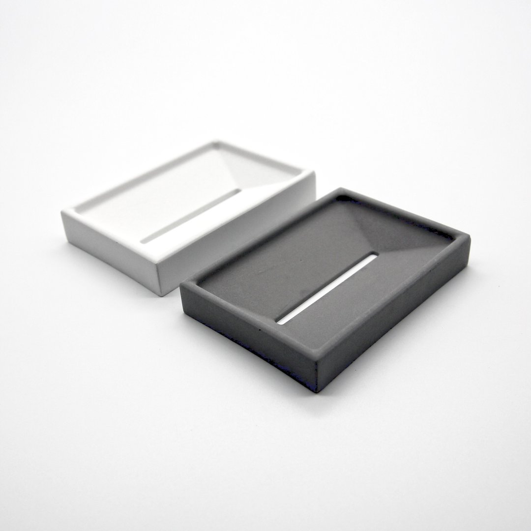 Soap DISH I 皂皿 I 皂盘 I 置物碟 I 水泥 I 礼物 －Rectangle－ - 卫浴用品 - 水泥 灰色
