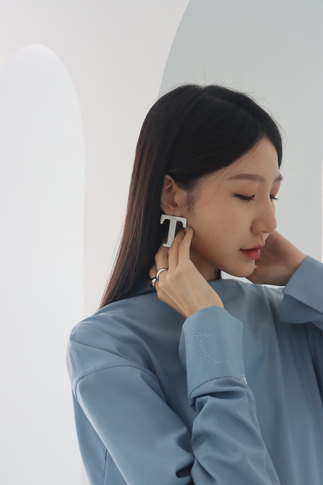 Yentity Logo Earrings Sets - 耳环/耳夹 - 其他金属 