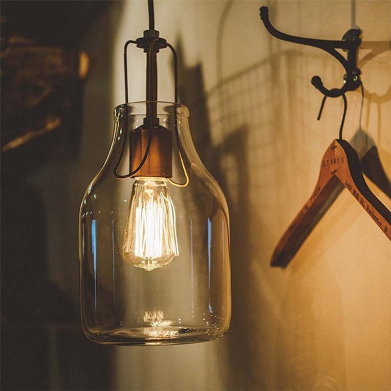 Olite- 欧蕾特瓶身造型吊灯 - 灯具/灯饰 - 玻璃 金色