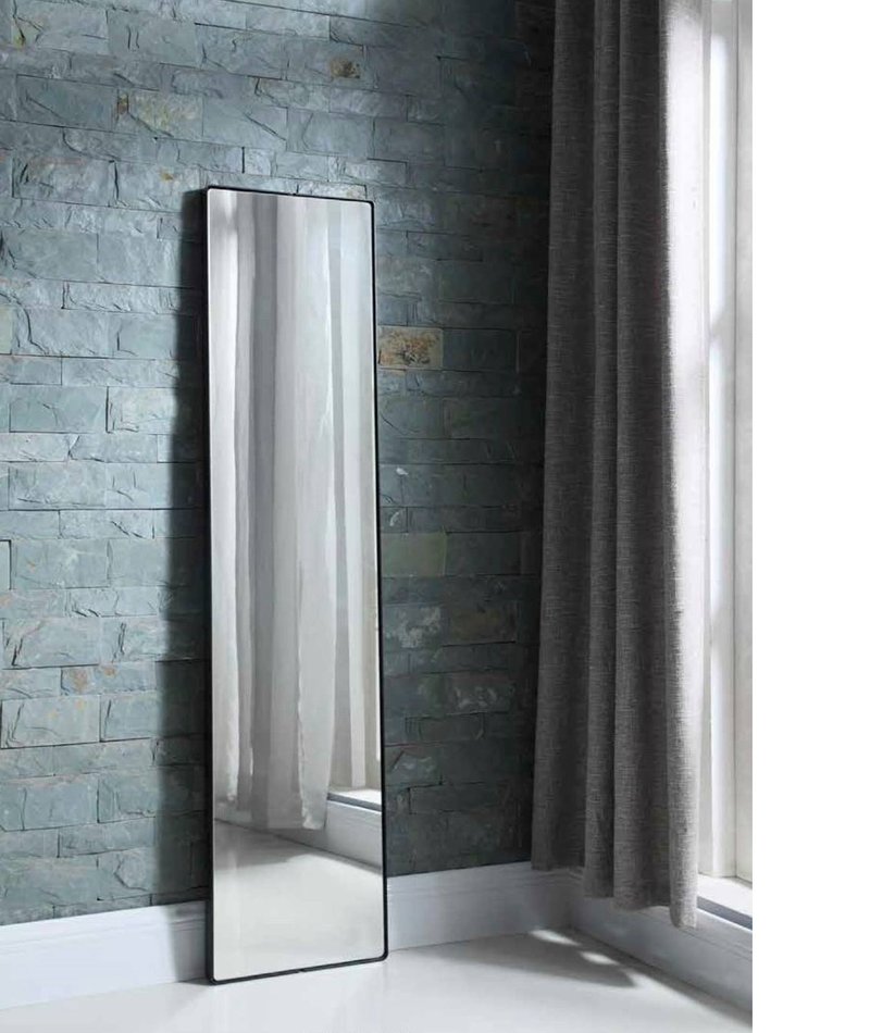 camino BAUTISTA 工业风黑框落地镜 长镜 更衣镜 玄关镜 挂镜 - 摆饰 - 玻璃 黑色