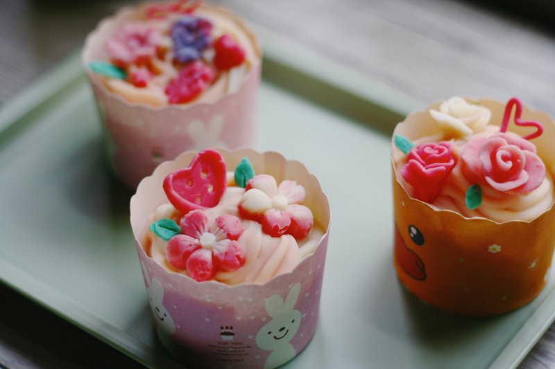 ||制皂工人手工皂礼盒||杯子蛋糕皂单入装 - 肥皂/手工皂 - 其他材质 粉红色