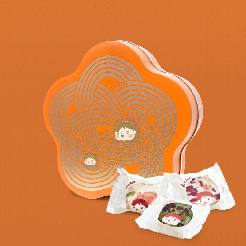 【金装别注版】杂锦口味雪花酥/雪Q饼雪棉饼/牛轧糖零食 送礼 - 零食/点心 - 新鲜食材 红色