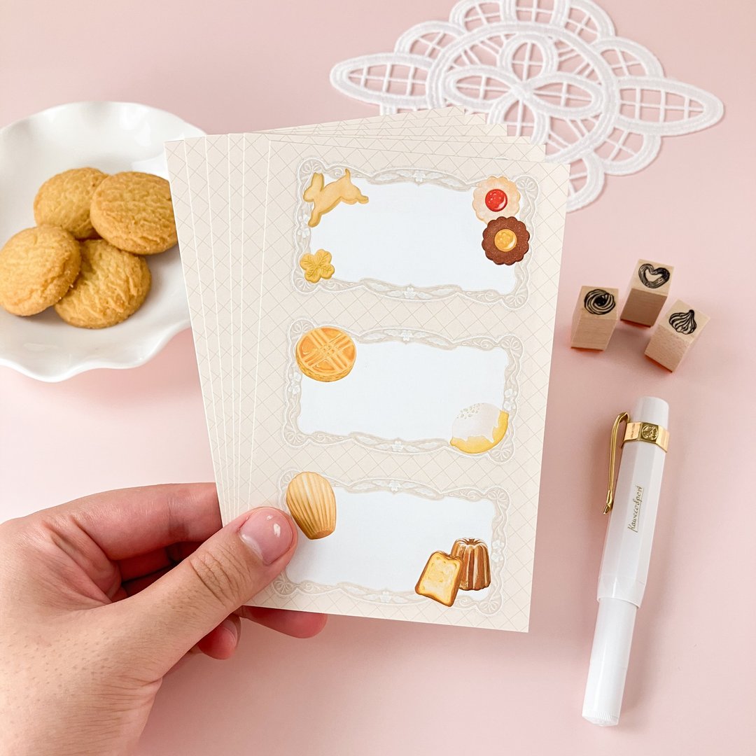 手帐内页补充 memo【Patisserie Pensée】下午茶点心 M6 - 笔记本/手帐 - 纸 卡其色