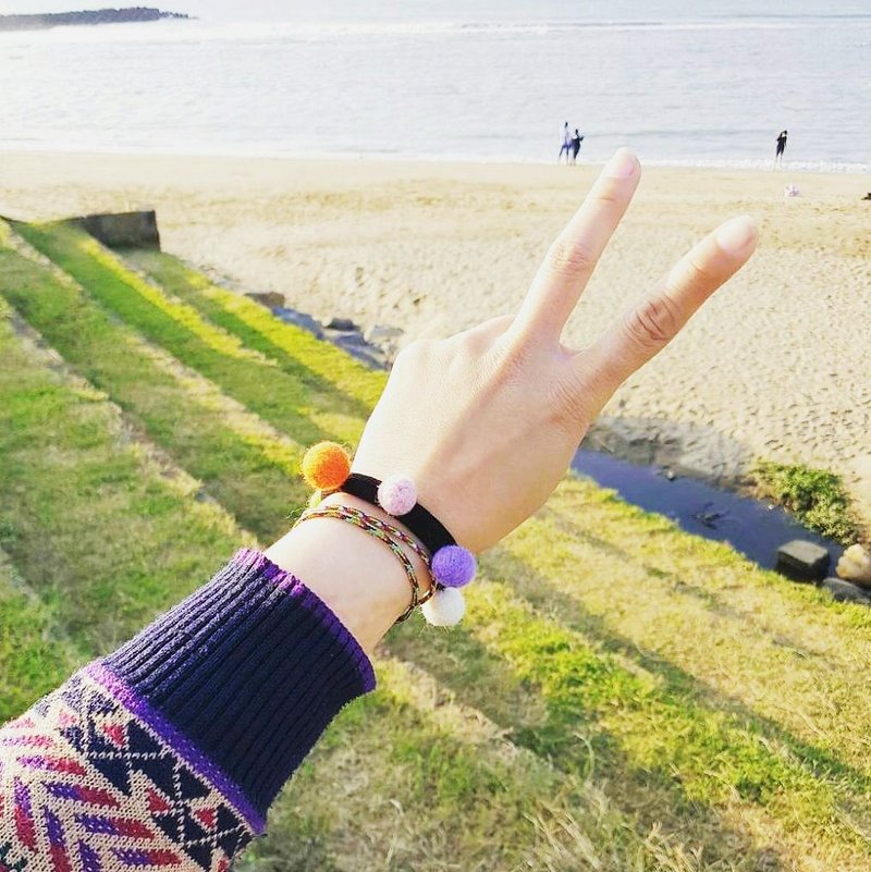 手作羊毛毡发饰 发束 发圈 - 发饰 - 羊毛 