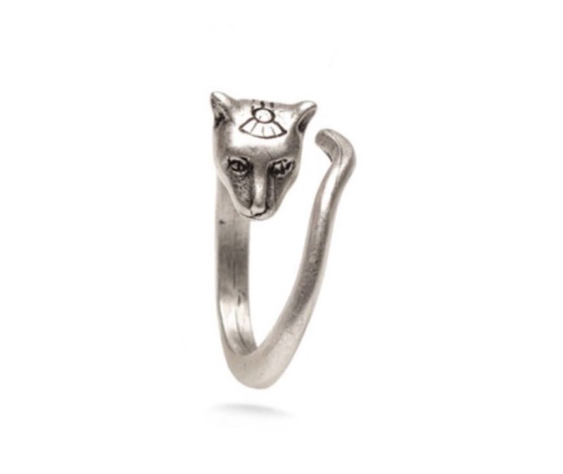 古埃及巴斯特猫戒子 - 戒指 - 其他金属 银色