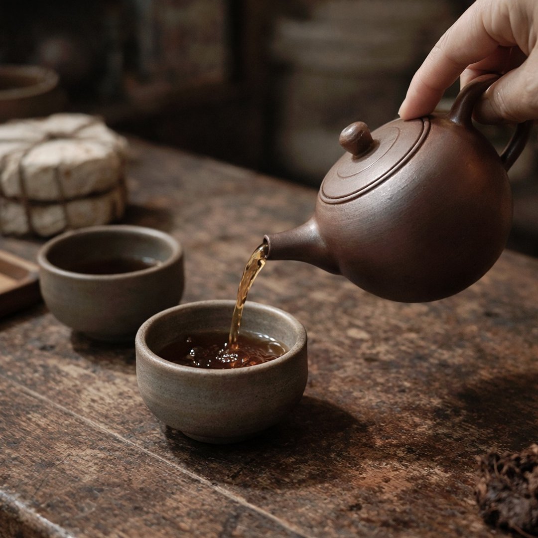 柴烧古朴落灰金彩茶壶 / 小平凡手作 - 茶具/茶杯 - 陶 