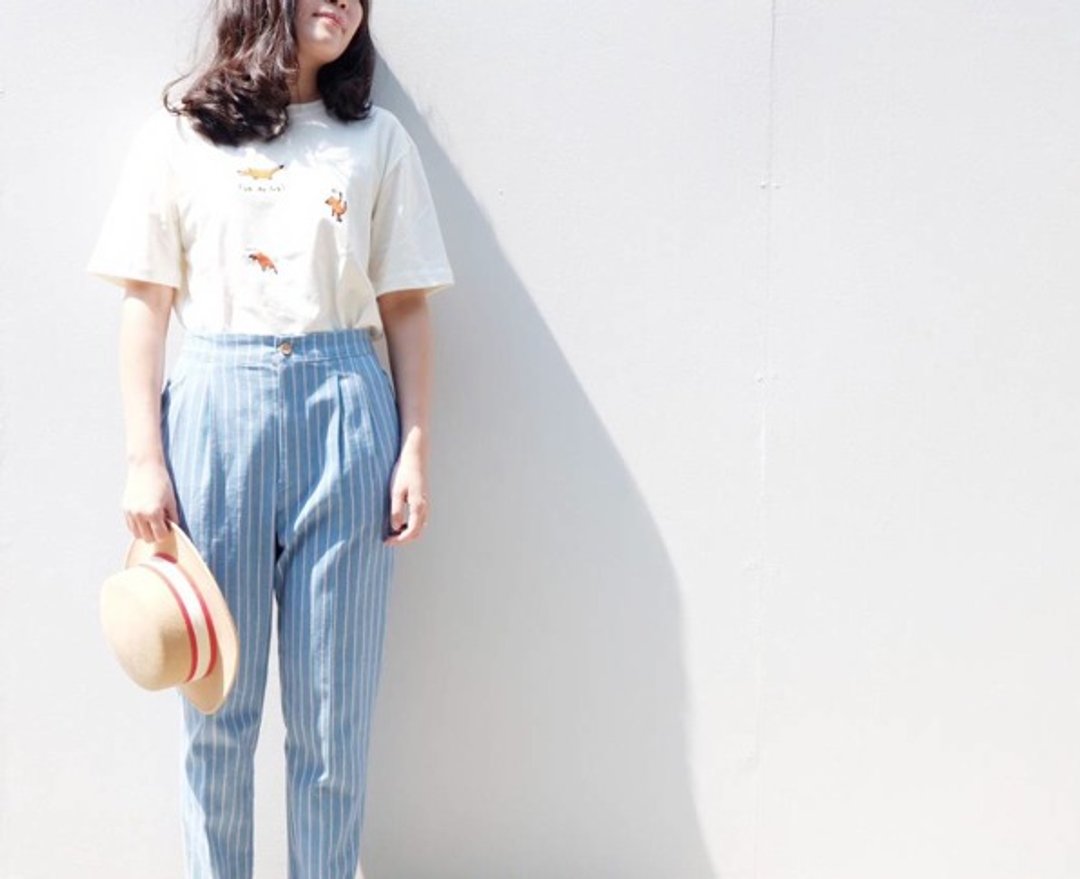 Olaf Trousers : Light // Jean - 女装长裤 - 其他材质 蓝色