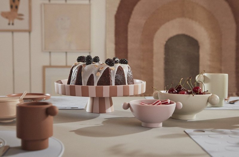 Inka 印加硅胶儿童餐具/圆碗组/玫瑰粉+焦糖橘 - 儿童餐具/餐盘 - 硅胶 