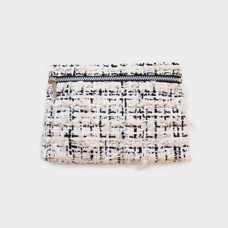 小化妆包 - 米 - 化妆包/杂物包 - 棉．麻 白色