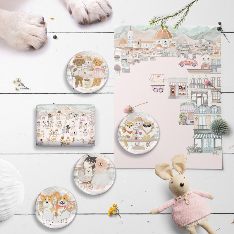 Oh My Dog 磁铁 冰箱贴 5cm - 冰箱贴/磁贴 - 玻璃 