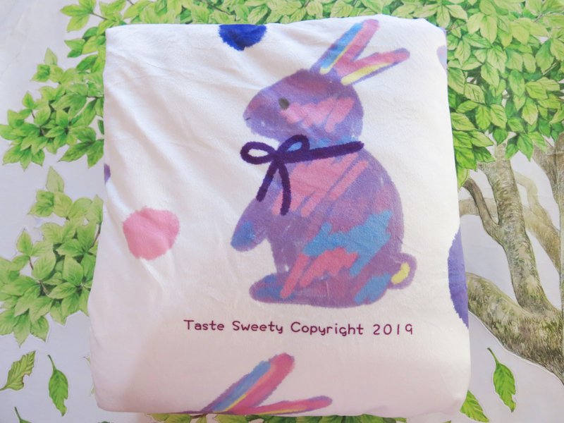 幸福设计-点点紫彩兔毛毯 - 被子/毛毯 - 其他材质 紫色