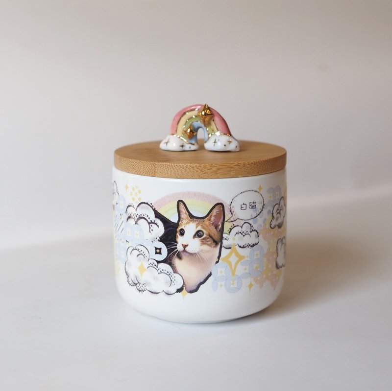 定制圆罐 S码 狗 猫 兔 鼠 宠物 瓶子 樽 家居装饰 纪念 骨灰瓮 - 其他 - 瓷 多色