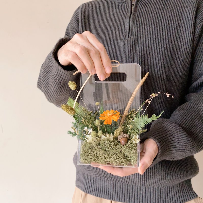 春日感永生花微景观花礼 - 干燥花/捧花 - 植物．花 橘色