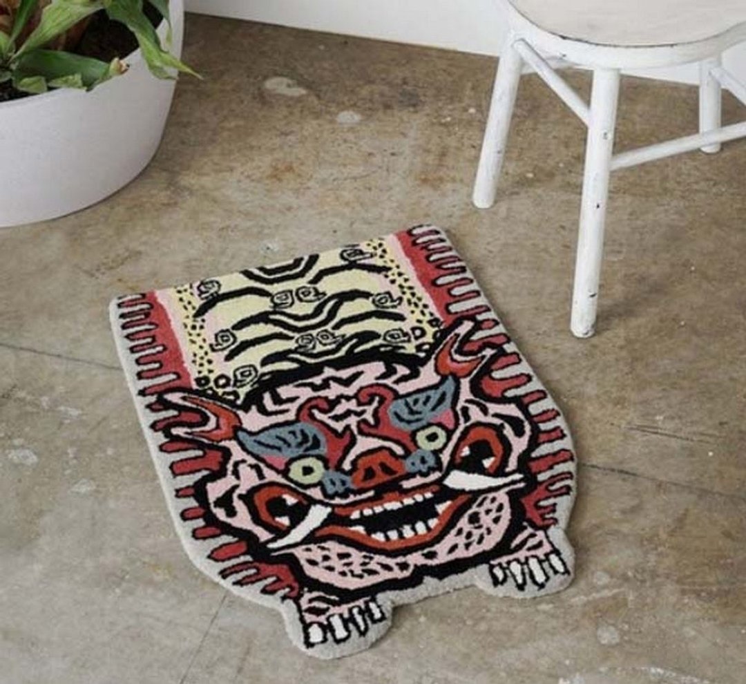 Detail Tibetan Tiger Rug H2-75玄关入口短版西藏雪狮毯(三色) - 地垫/地毯 - 其他材质 多色
