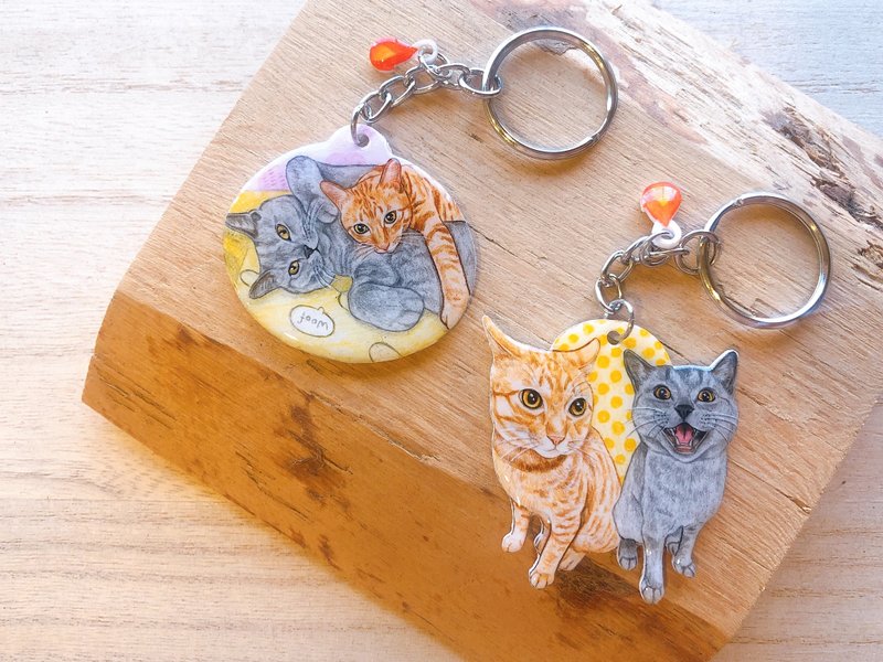 宠物定制化钥匙圈-双只 - 其他 - 其他材质 