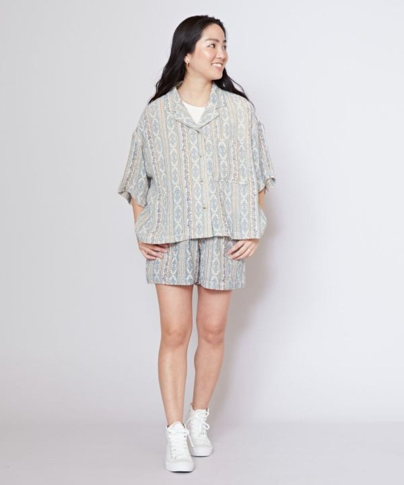 【热门预购】岛屿午后夏威夷女版印花短裤(2色)4ID-5205 - 女装短裤 - 其他材质 多色