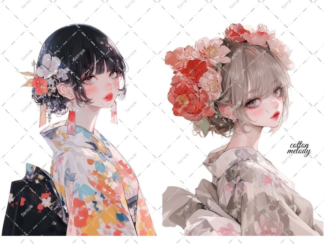 原创贴纸 no.6826 人物贴纸 原创贴纸 人物贴纸 女孩贴纸 原创人物贴纸 - 贴纸 - 纸 