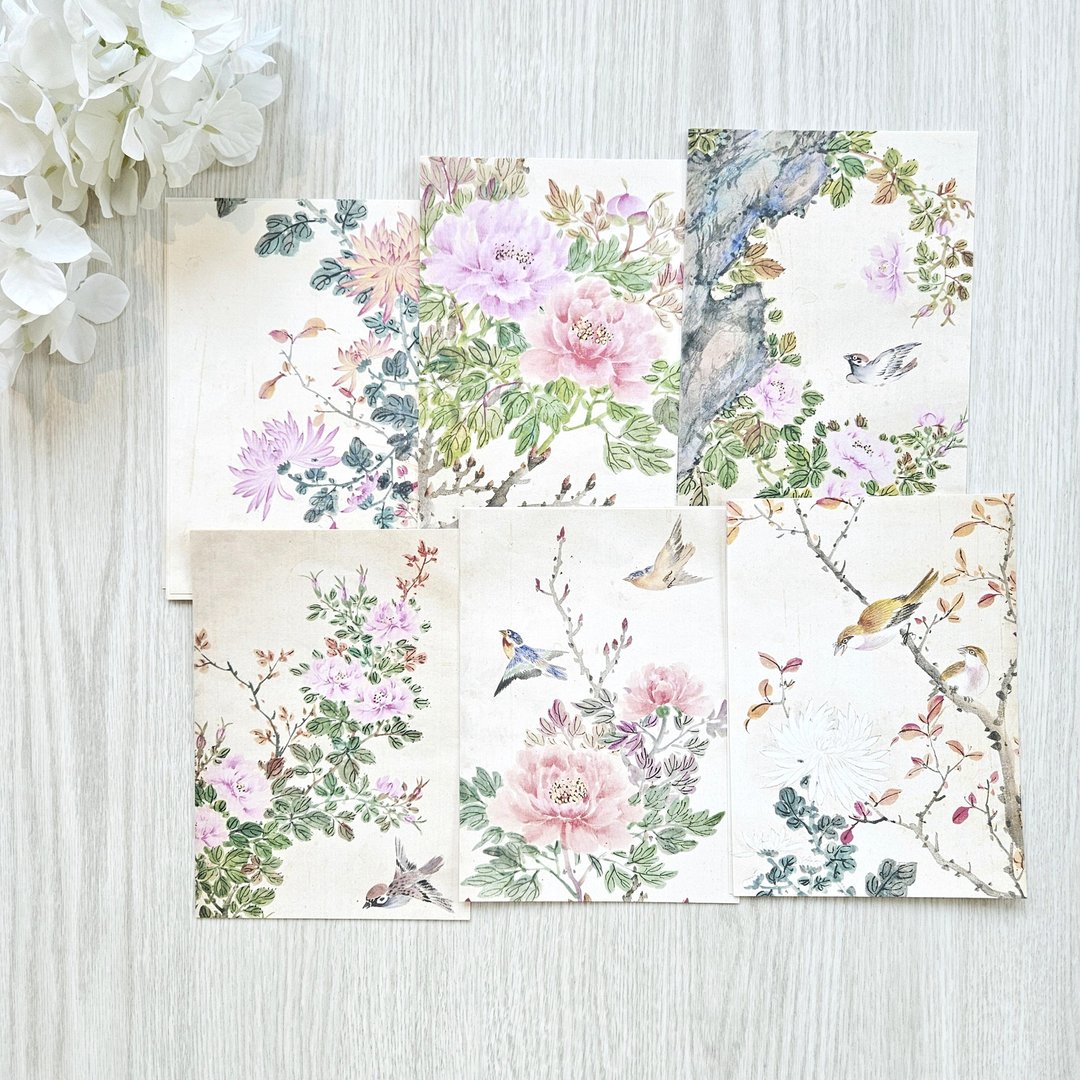 东方设计纸胶带 _ (朝鲜王朝) 写意花鸟图 - 贴纸 - 纸 