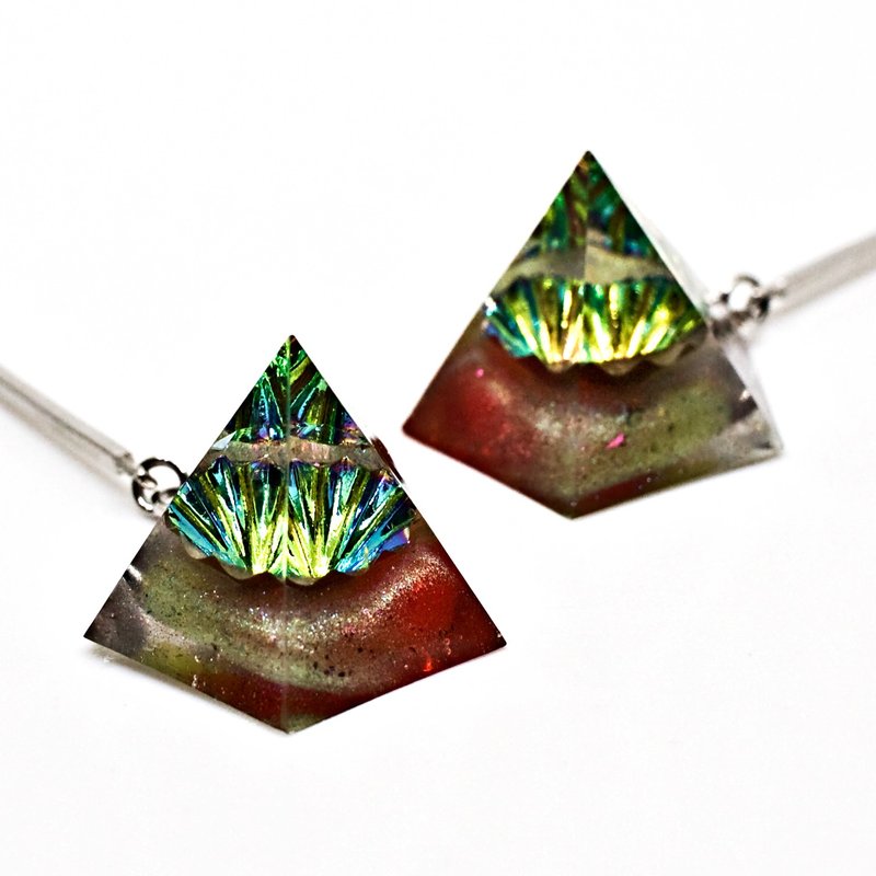 Pentagon Pura Pura Clip-On(Ambrussia) - 耳环/耳夹 - 树脂 多色