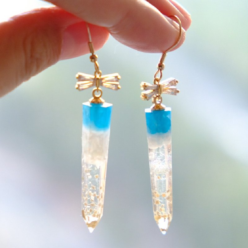 【トンボ 】The Dragonfly Star Sand Earrings 耳环 by ETPLANT - 耳环/耳夹 - 贝壳 透明