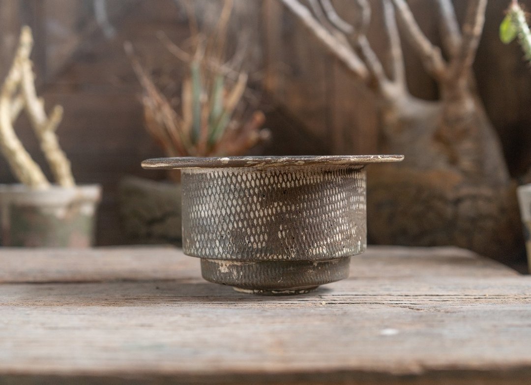 痕 | 宽口锥形水泥盆器 - 植栽/盆栽 - 水泥 