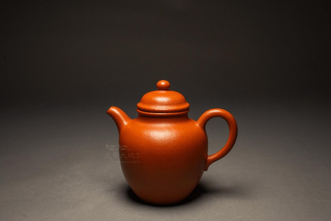 【瓮型2】胖老板 龙山堂 古法纯手工 摹古系列 黄龙山朱泥 170cc - 茶具/茶杯 - 陶 红色