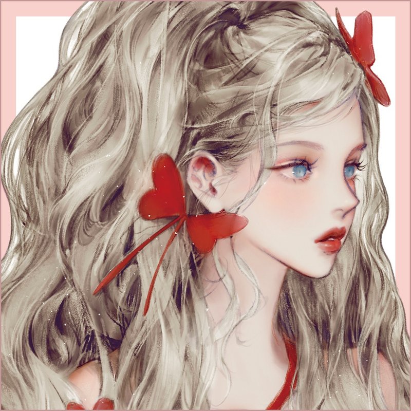 （新）鸢尾花 - 贴纸 - 纸 蓝色
