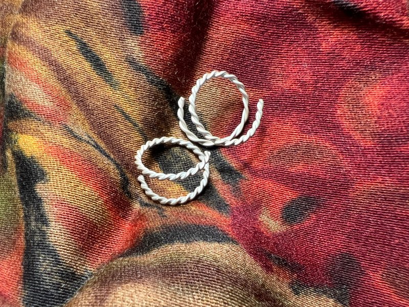 -双层奶油- - 戒指 - 银 银色