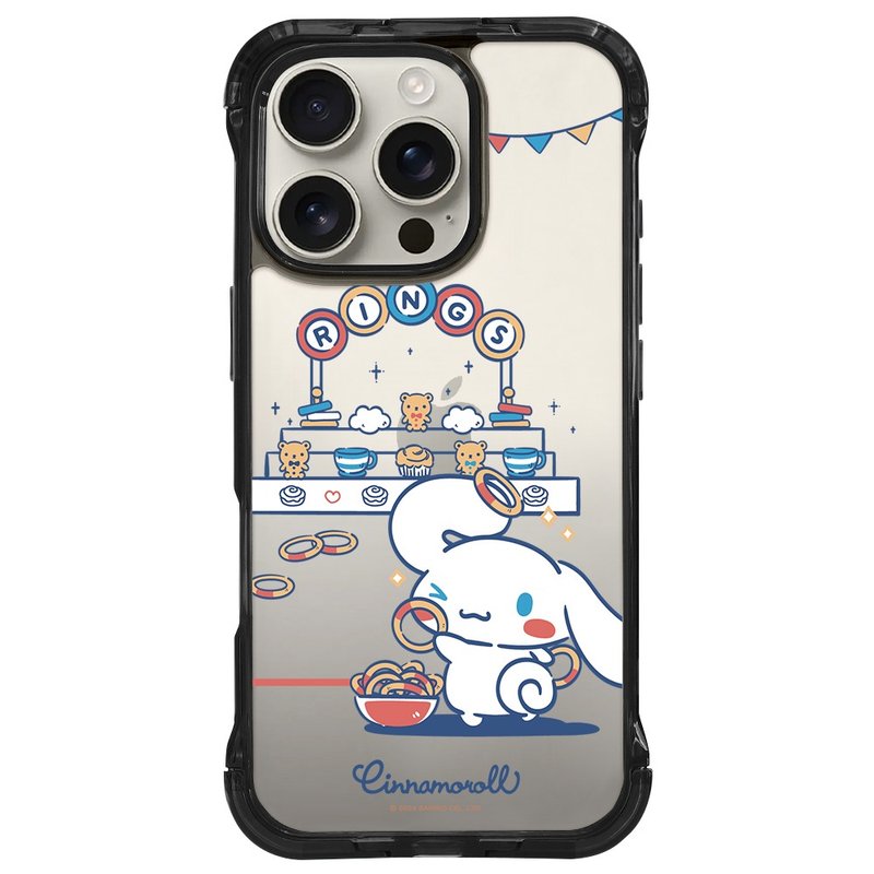 大耳狗 喜拿套圈圈 标准透黑支架手机壳 iPhone 16 15 14 Pro Max - 手机壳/手机套 - 其他材质 黑色