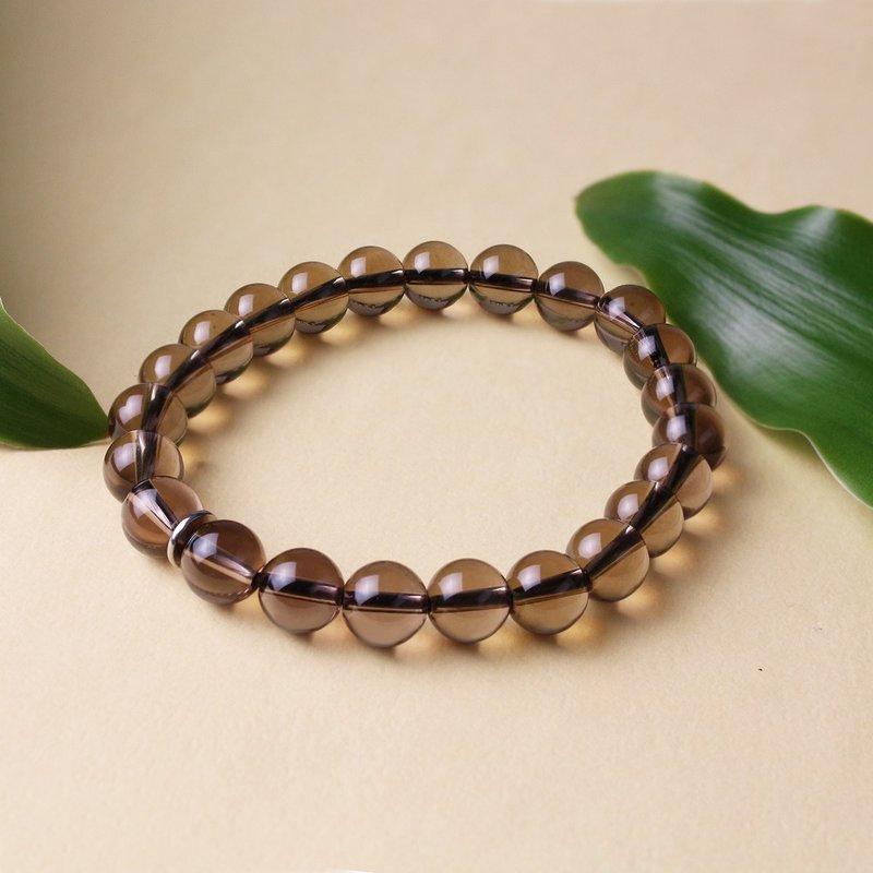 品牌经典 | 转运珠 品牌手链 | 茶水晶 - 手链/手环 - 水晶 咖啡色