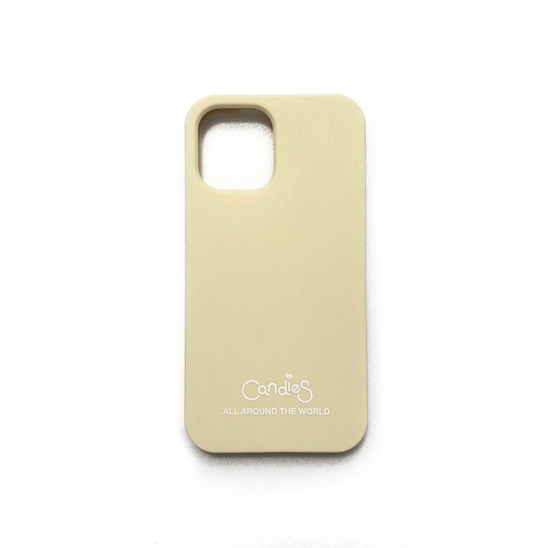 【Candies】Simple系列  logo素面壳(米白) - iPhone 12 / 12 Pro - 手机壳/手机套 - 硅胶 卡其色