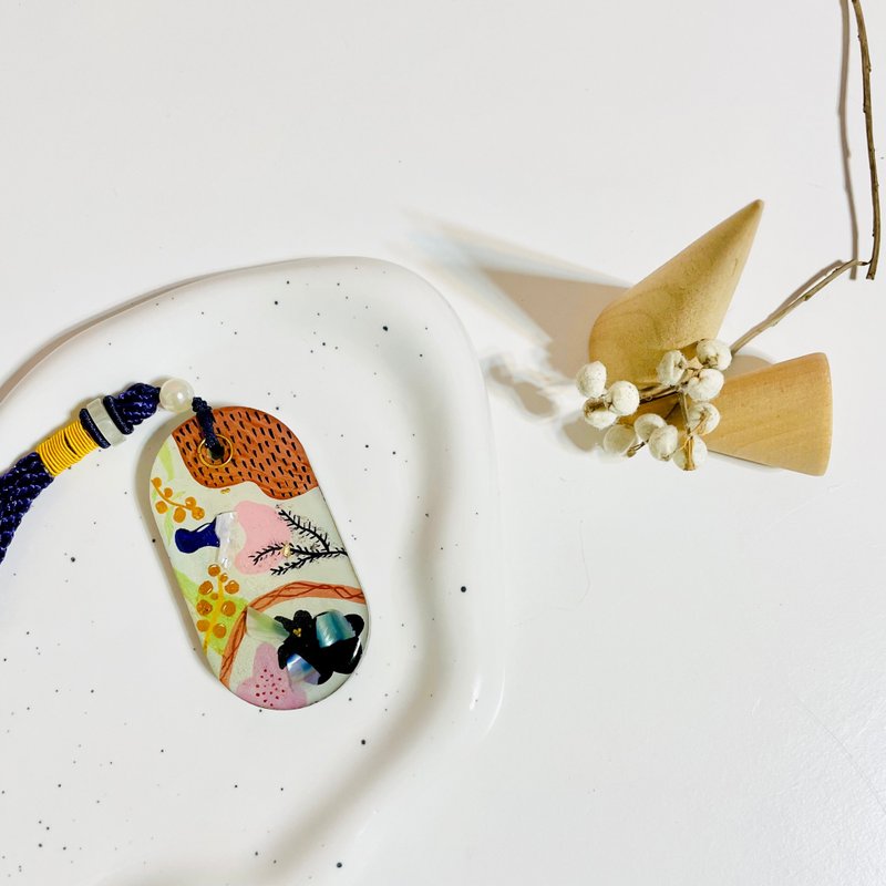 手绘奥刚吊饰/奥刚能量塔/金字塔/开运招财/水晶疗愈/母亲节礼物 - 吊饰 - 半宝石 多色