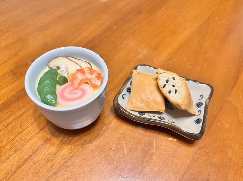 糯米食堂－仿真寿司蜡烛 - 豆皮寿司&茶碗蒸 - 蜡烛/烛台 - 蜡 