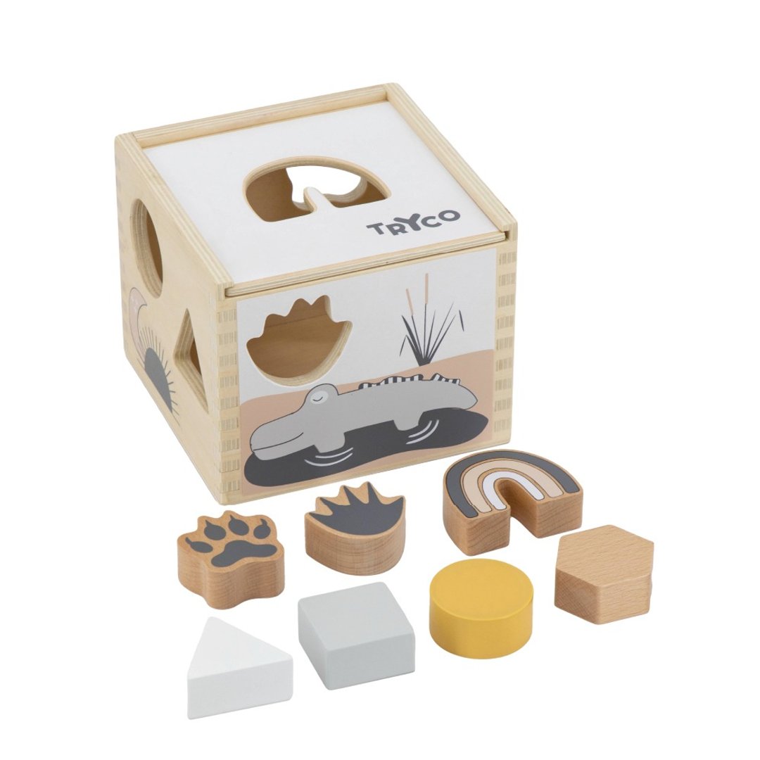 官方直营快速出货【Tryco】木质形状探索盒 - 玩具/玩偶 - 木头 多色