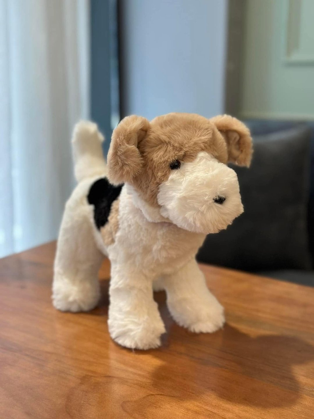 Wirefoxterrier 刚毛猎狐梗 绒毛娃娃 - 玩偶/公仔 - 聚酯纤维 白色
