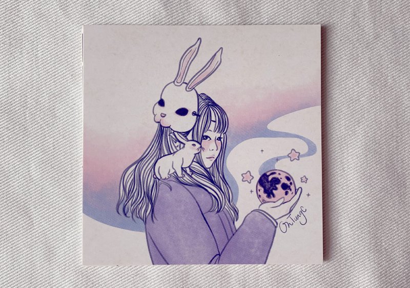 回去兔子的家 / 明信片 - 卡片/明信片 - 纸 粉红色