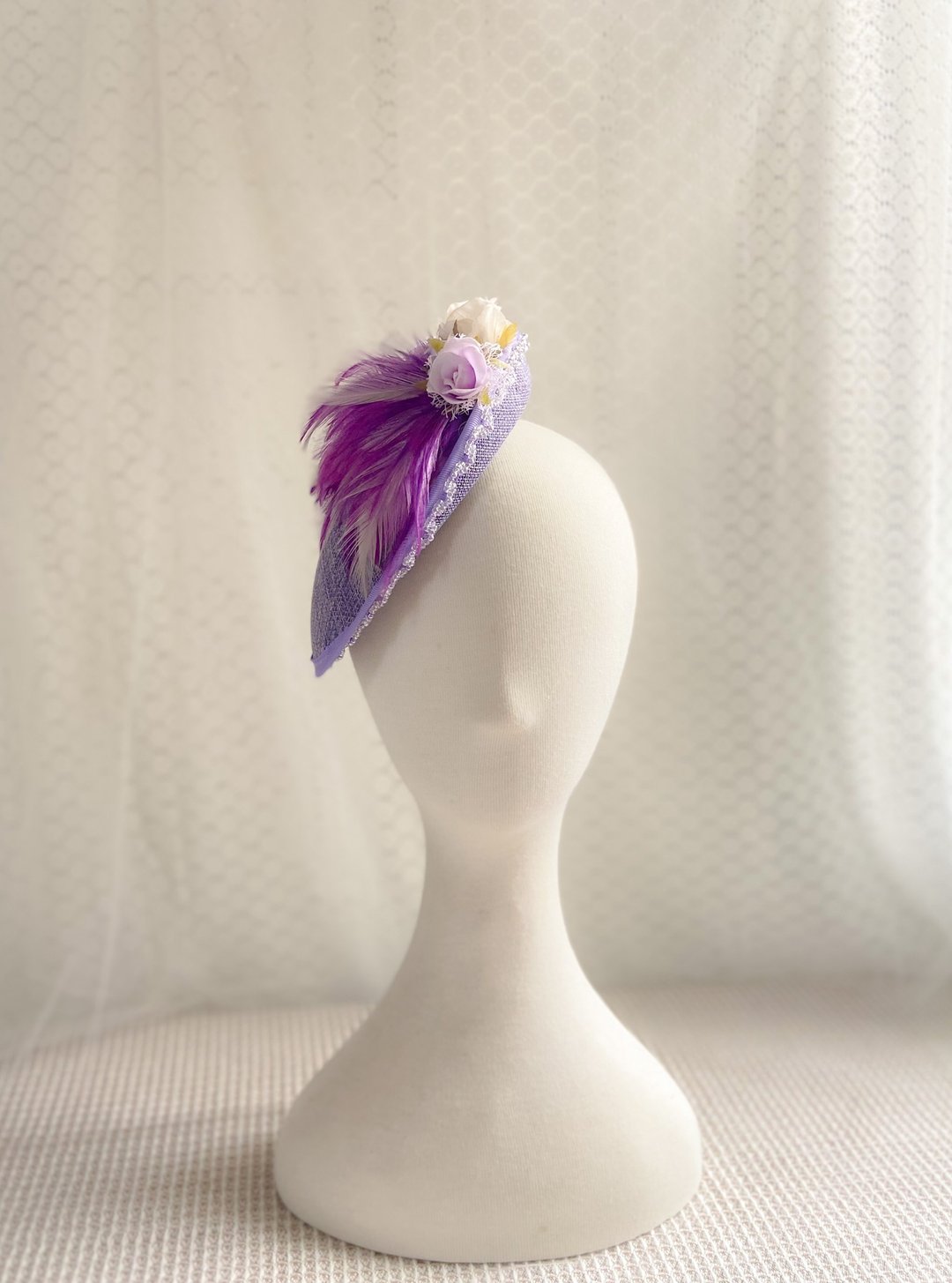 紫昼狂想曲 Cocktail hat- Bethany - 帽子 - 棉 