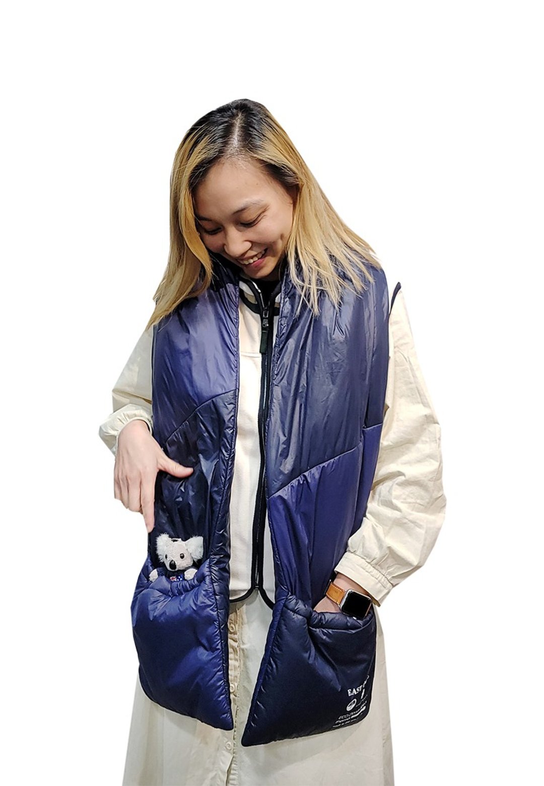 East Pole 拼色秋冬防风防寒保暖男女休闲棉护颈围巾 - 围巾/披肩 - 其他材质 
