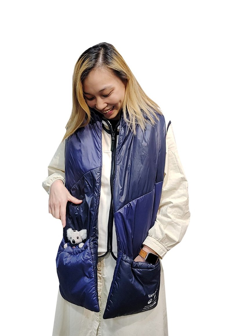 East Pole 拼色秋冬防风防寒保暖男女休闲棉护颈围巾 - 围巾/披肩 - 其他材质 